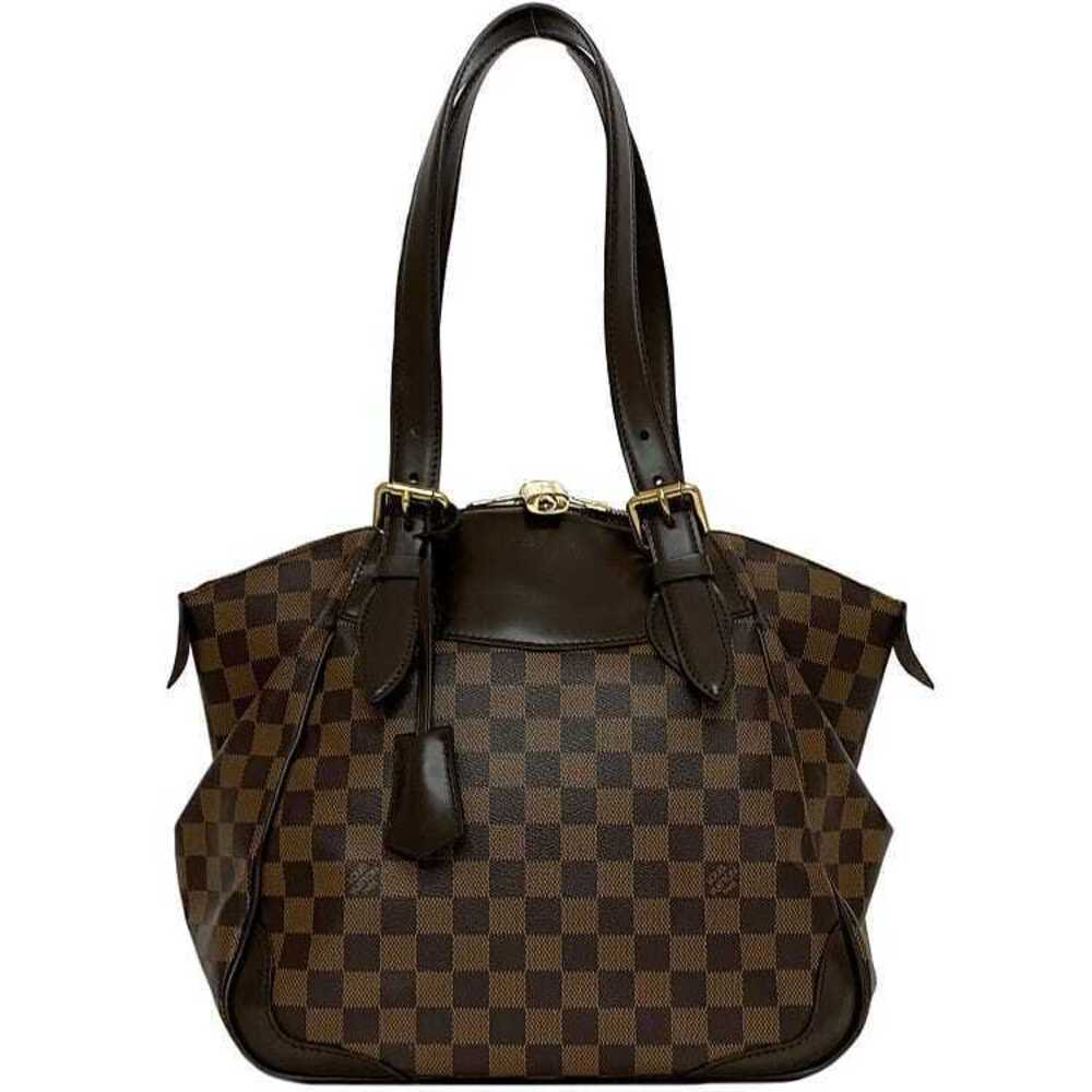 Louis Vuitton Verona Tote Bag Brown Damier Ebene Brown Zipper Key Shoulder